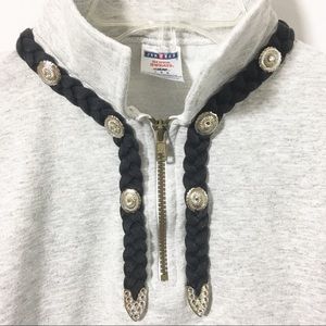 Jerzees Sweatshirt Western Braid and Bling